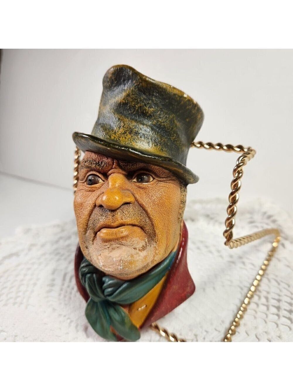 Bossons Chalkware Wall Head • Bill Sikes • 1960s Vintage England